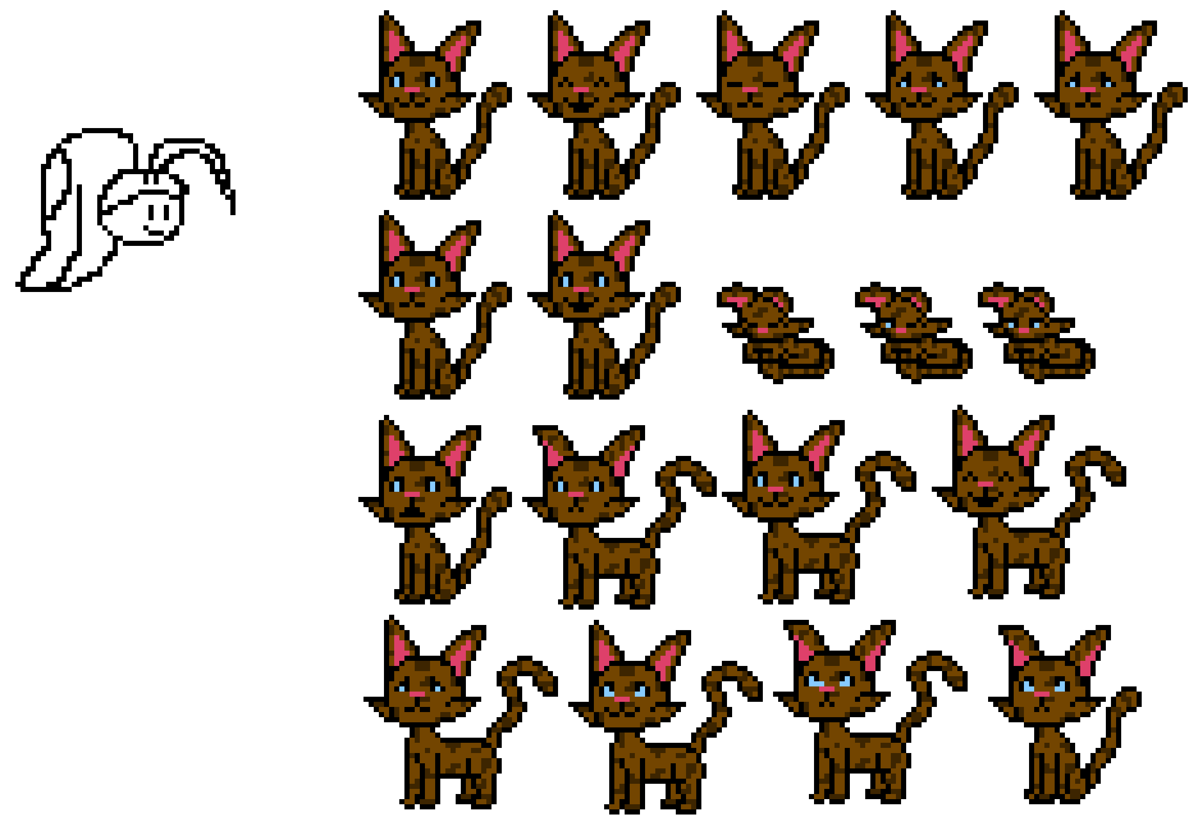 i added as many expressions as i could to the character... what do you think?