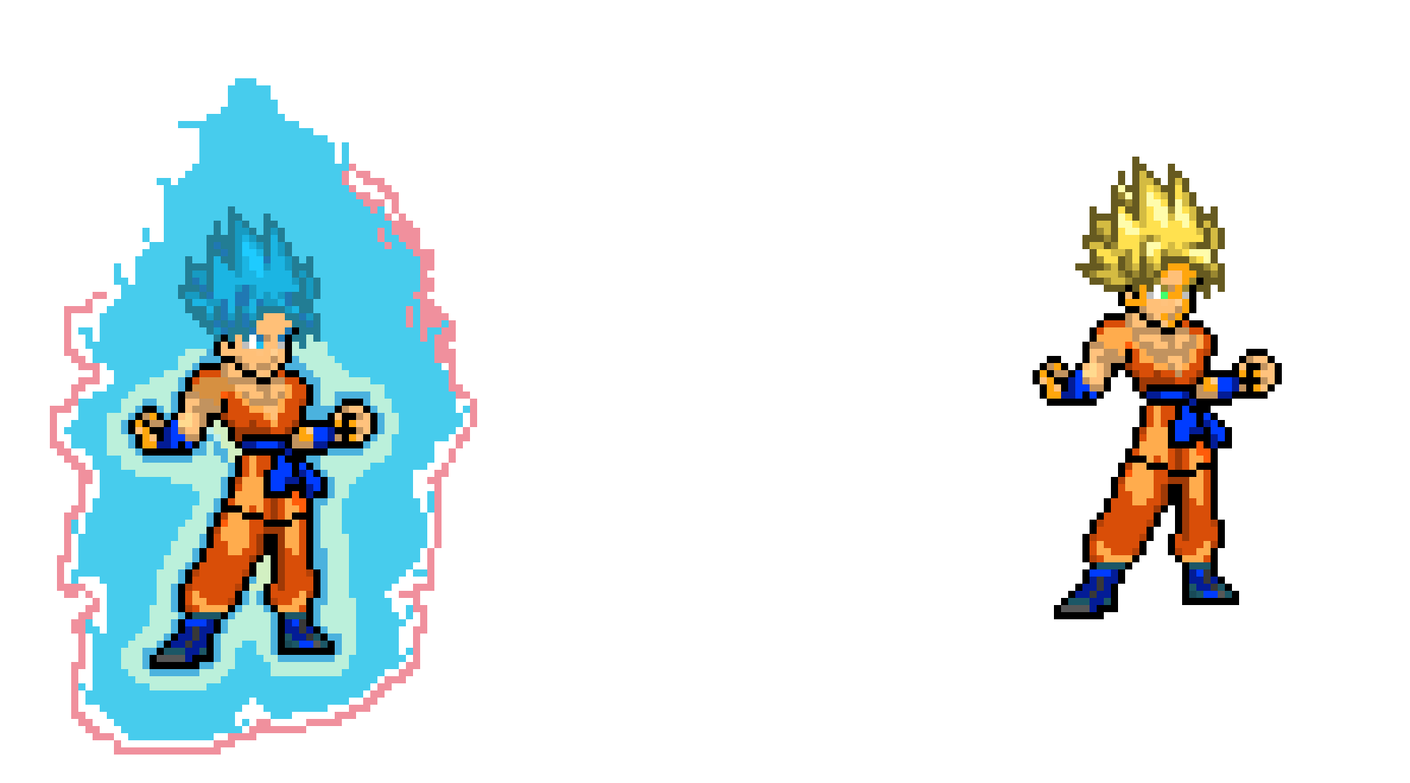 Super Sayian Blue Kaioken X10 Goku