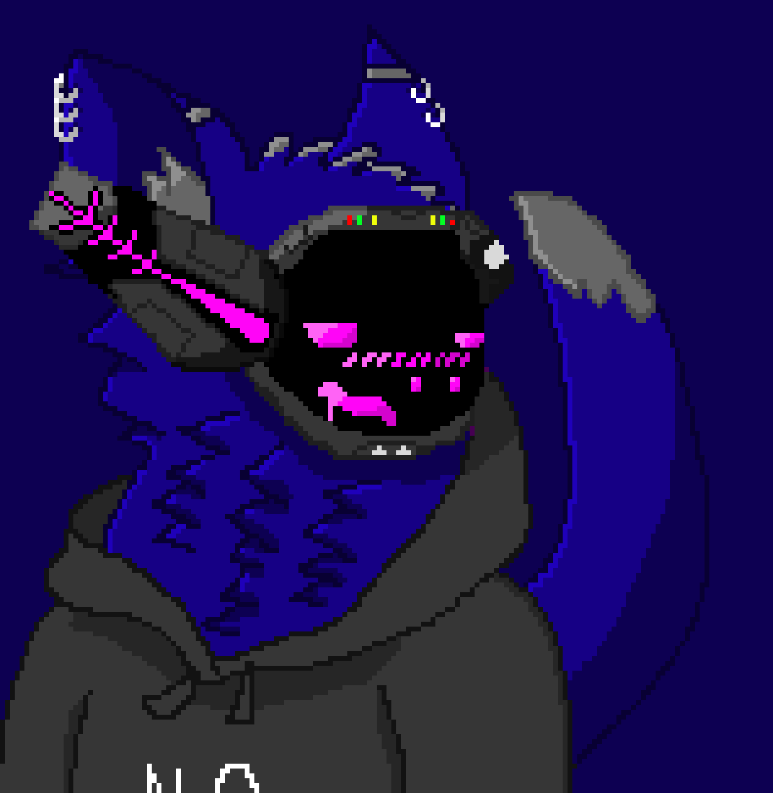 *sits up and pets you* Good boy~ -John