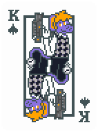 [518299] Brass Comm King of Spades Contrast Presentable