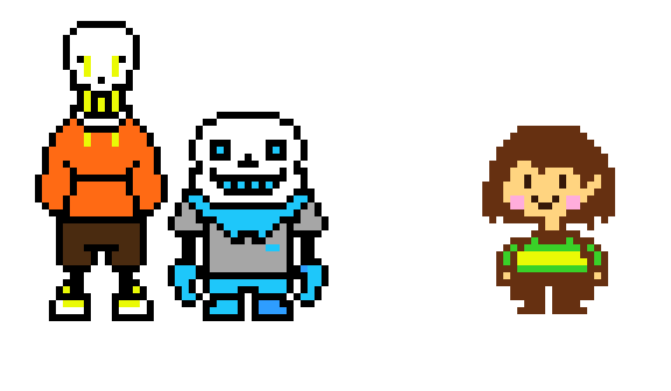 Undernothing Sprites (Carrot/Blueberry/Chara)