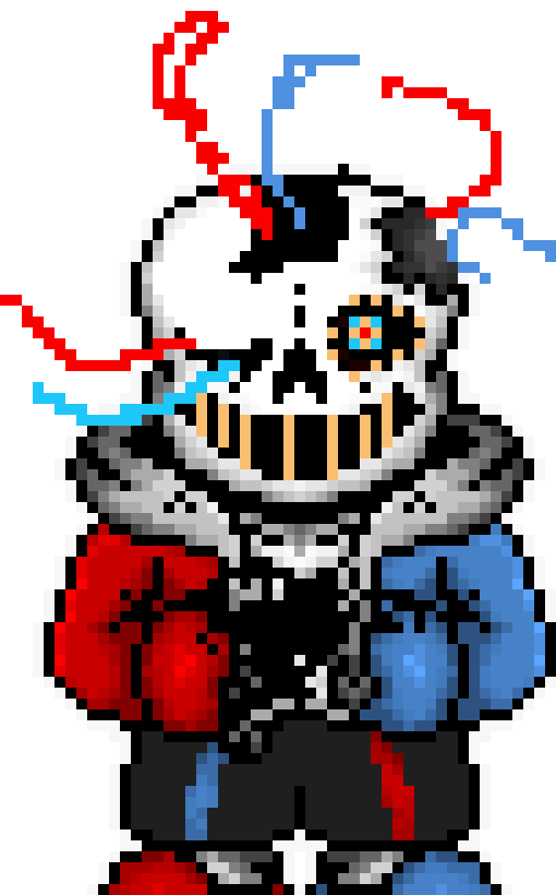 [fc6325] HEY BLUE HOW WOULD YOU LIKE TO DIE? (THROWS BLUE INTO A WALL AND SUMMONS BLASTER AND SHOOTS)