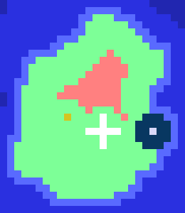 [9ce148] *Seemingly is in the process of uncovering the rest of the unknown terrain of the island. it appears further inland from the coast is an actual forest biome*