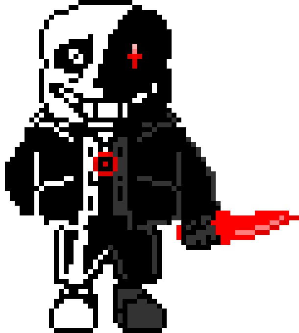 [f0f15f] Hard-Mode Killer Sans full sprite v4