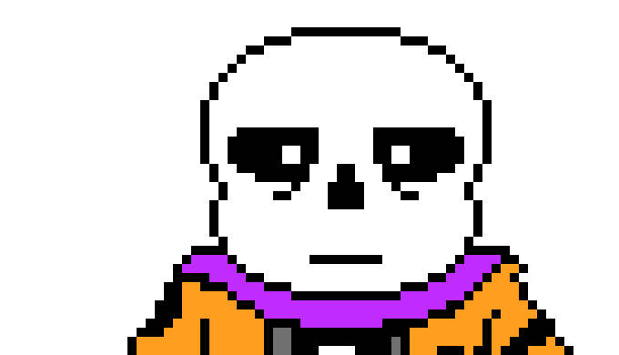 stabs hourglass with the sharp bone *