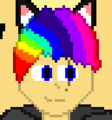 *teleports behind him*heh ya know that INK!the fox right? im rainbow rainbow the fox-the color duo