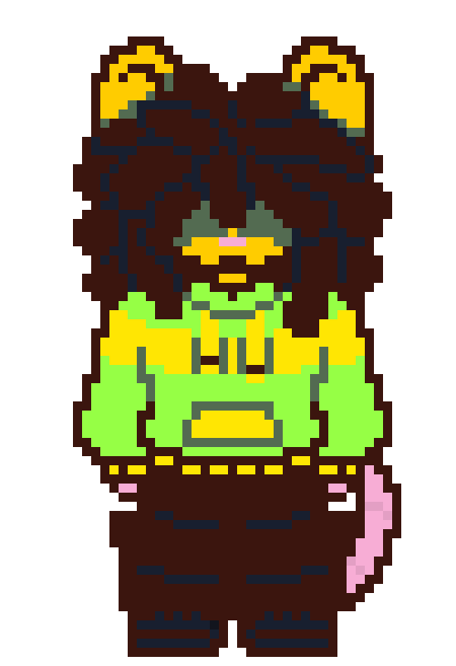 [71a539] Okay So How Does This Look (he is NOT going to be yellow for much longer he WILL be dark- furred? skinned? you know what i'm talking abou