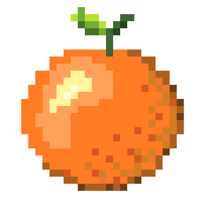 [3de443] Pixel art-orange