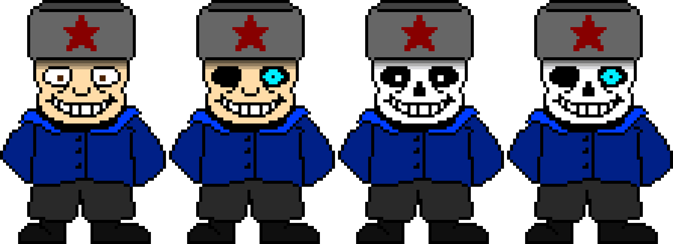 Me and Me as a Skeleton