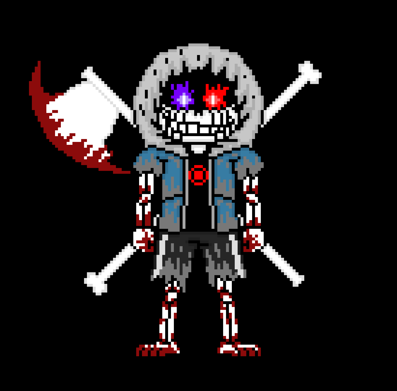 (you can't block the attack for the other when you are irrelevant idiot)