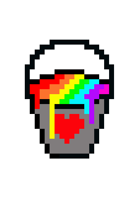 rainbow bucket
