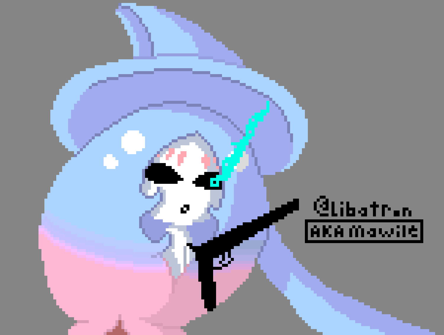 ok sooooo.... i saw that someone said i should make Hatterene hold a gun... about an hour ago... (i didnt see because i went right to doing something else after uploading the image...) here