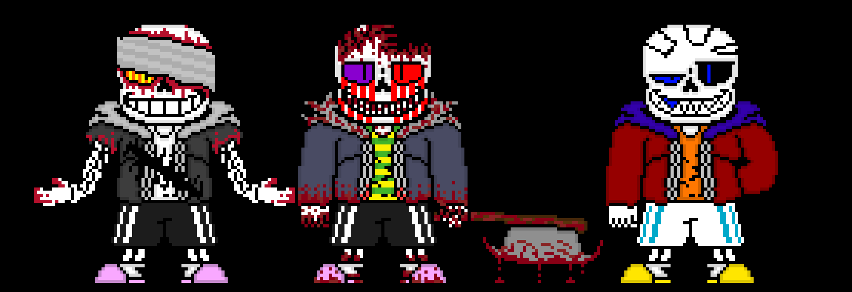 [e8cb42] The Traid of Injured Yet Powerful Skeletons is the best i can think of