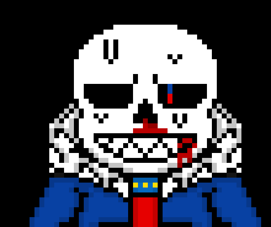 [0ae1f1] *rips the knife out, then fires a huge blaster at Frisk*