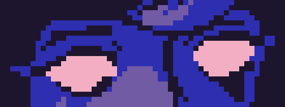 [5738b4] I was lucky enough to have people I found inspiring here on pam when I was starting out like lemme find what my first sprite looked like 