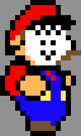 SMB2/USA Masked Mario Sprite (I tried) -thekingdudidly