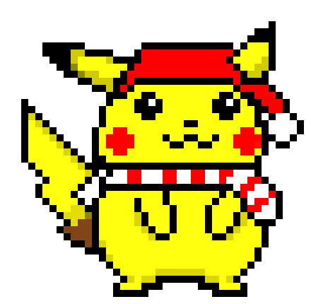 [c2f6d9] Pikachu Pixel Art t55