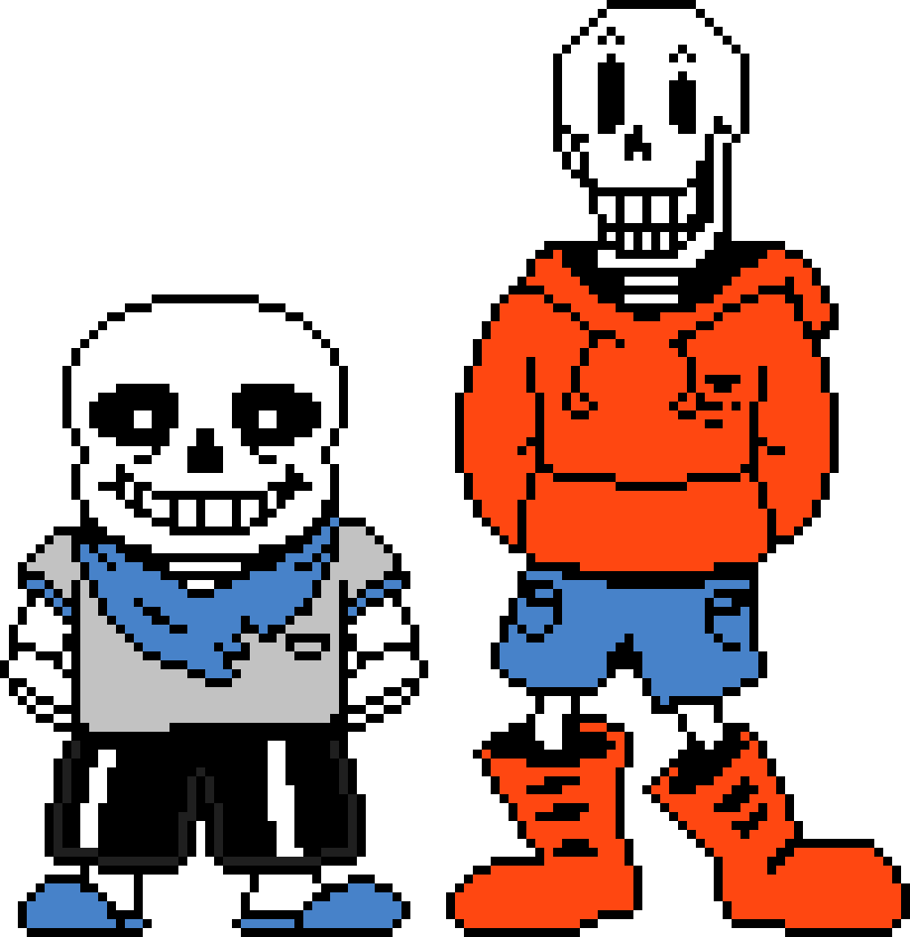 PeterPlay19's Underswap Sans and Papyrus Battle Sprites. ( The Final Update )