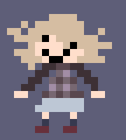 [777455] *Drawcia then saw Kirby and began to try and catch up to him.*