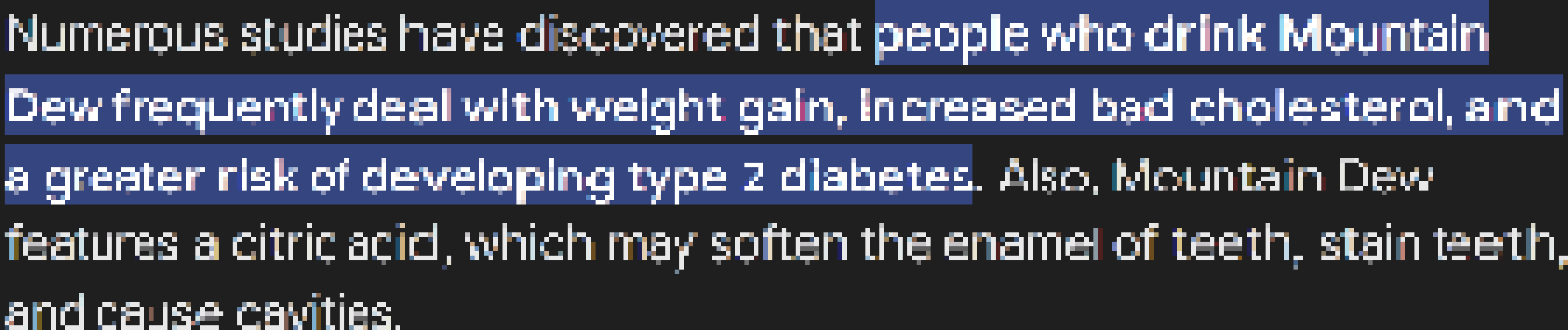 [35dc76] ((i no longer feel like drinking this))