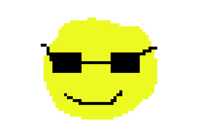 [6ee420] Cool guy emoji