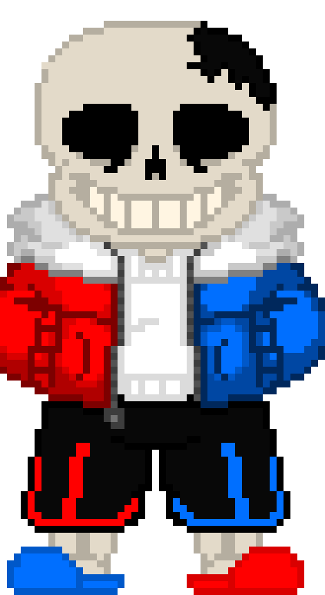 he heals exept for the one crack on his head he has always had but his hp is 0.1*