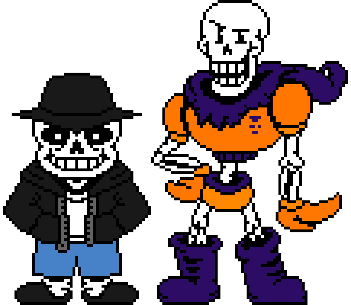PeterPlay19 and his friend Skeleton V2